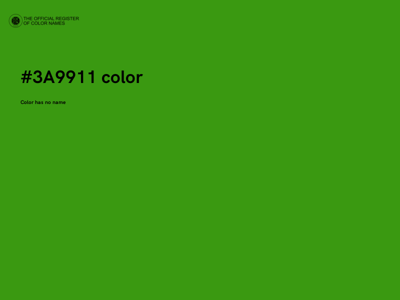 #3A9911 color image