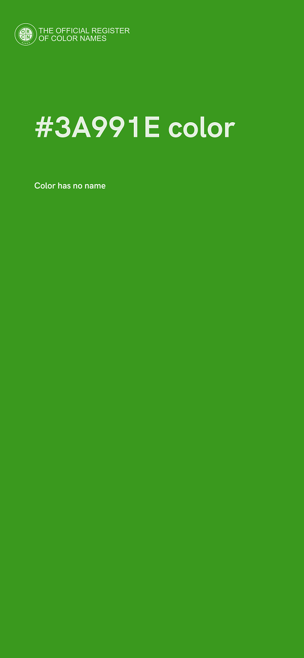 #3A991E color image