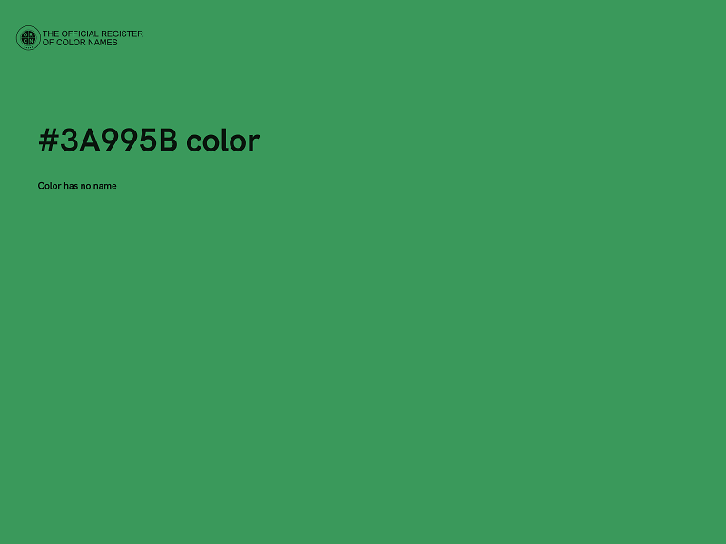 #3A995B color image
