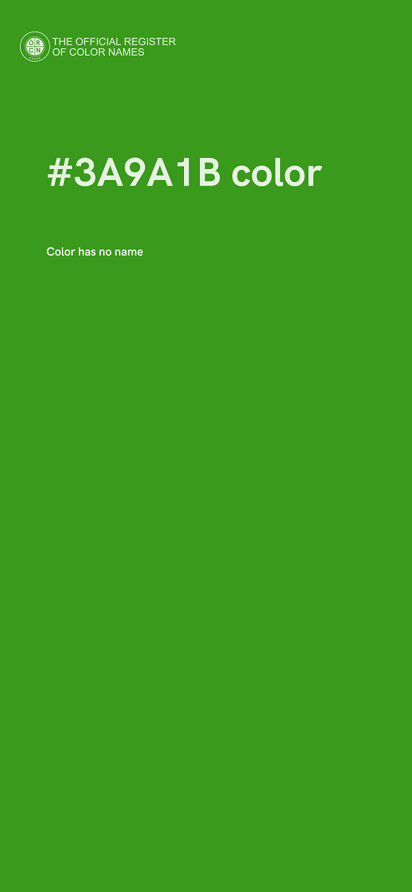 #3A9A1B color image