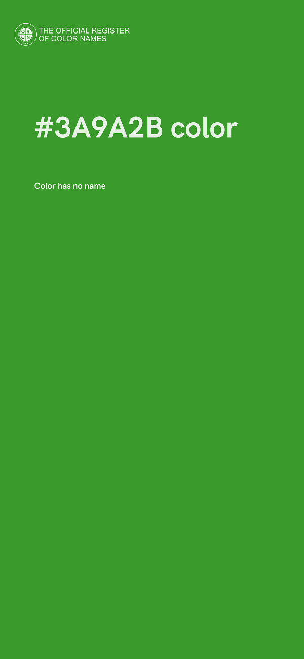 #3A9A2B color image