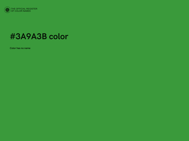 #3A9A3B color image