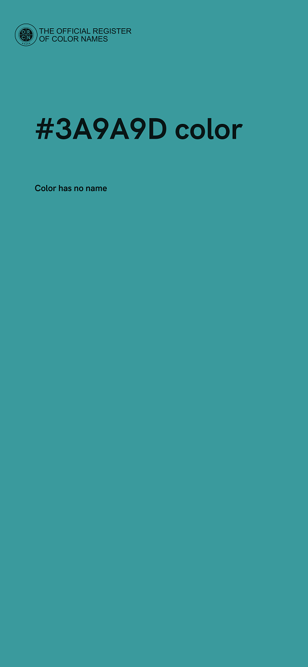 #3A9A9D color image