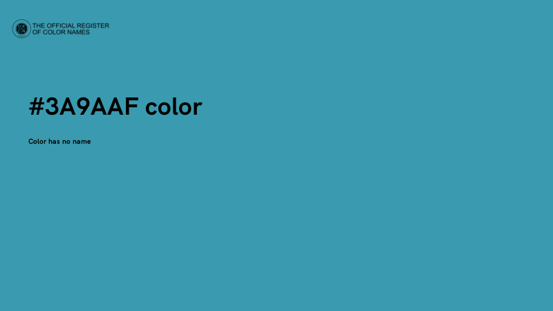 #3A9AAF color image
