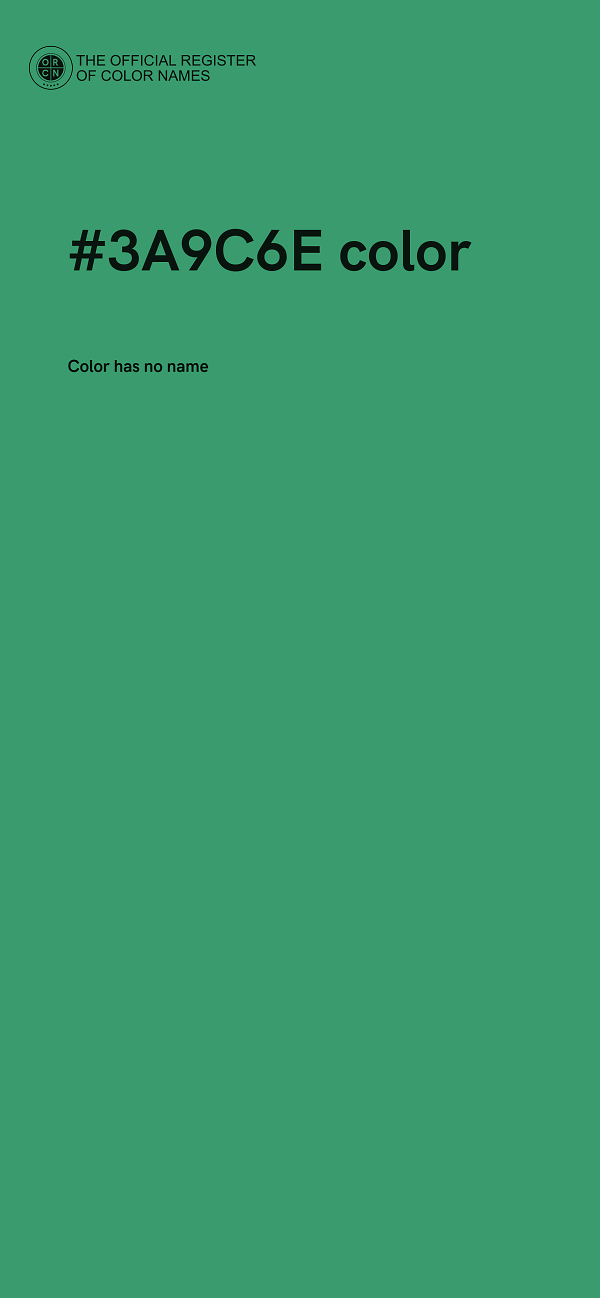#3A9C6E color image