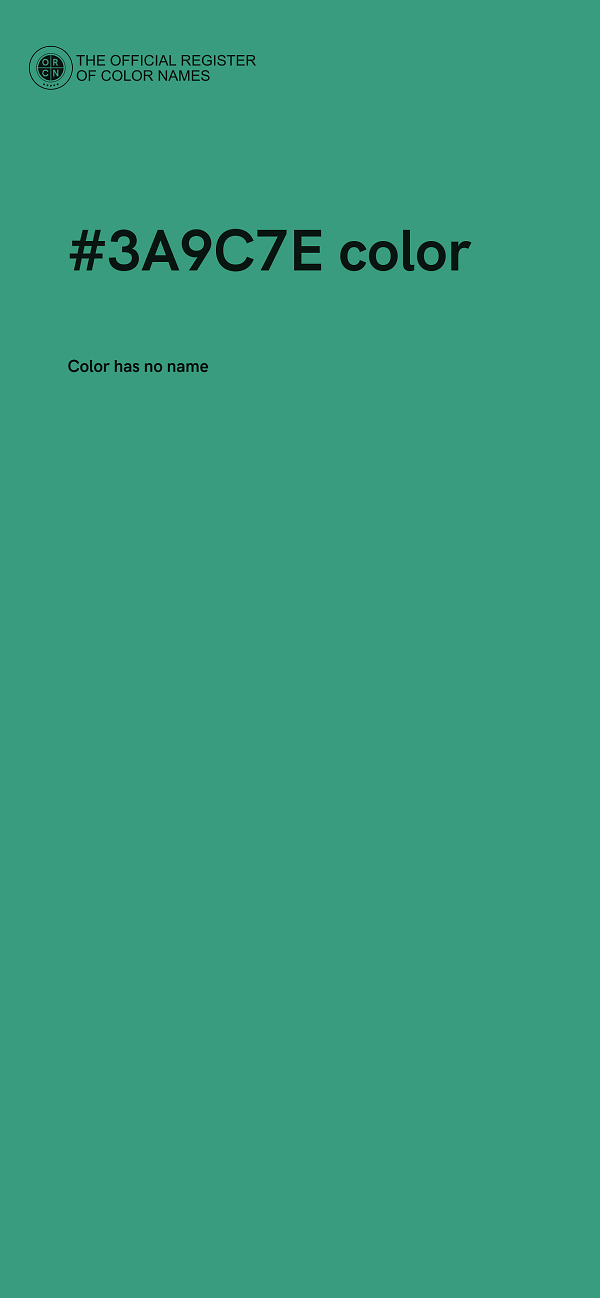 #3A9C7E color image