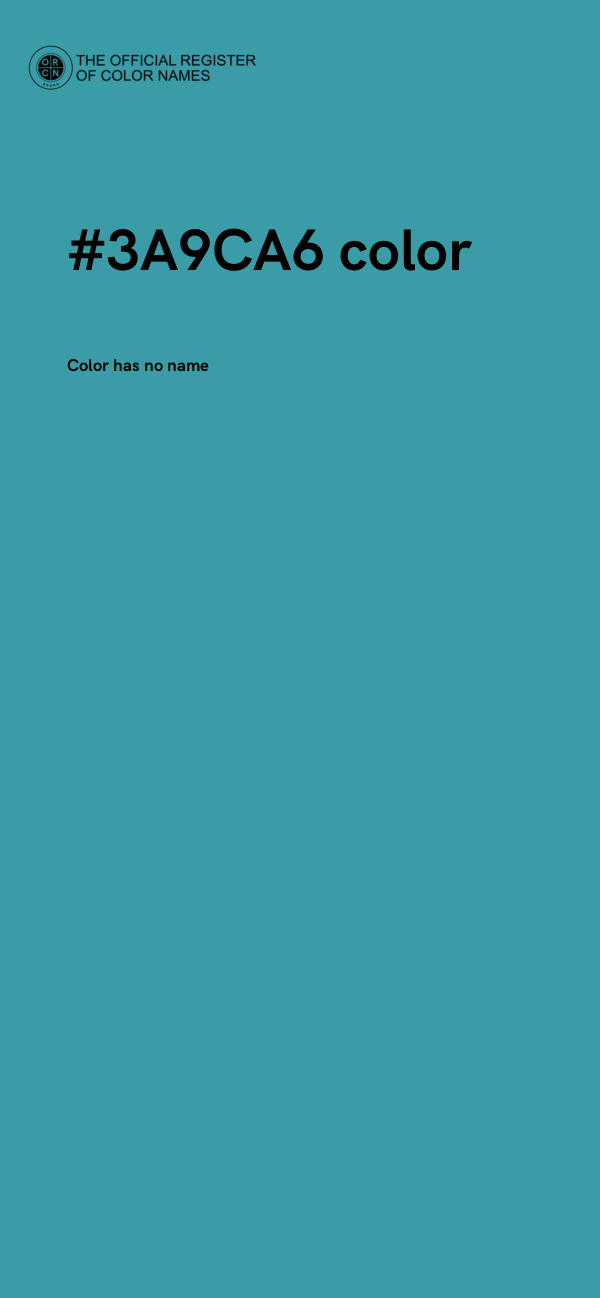 #3A9CA6 color image