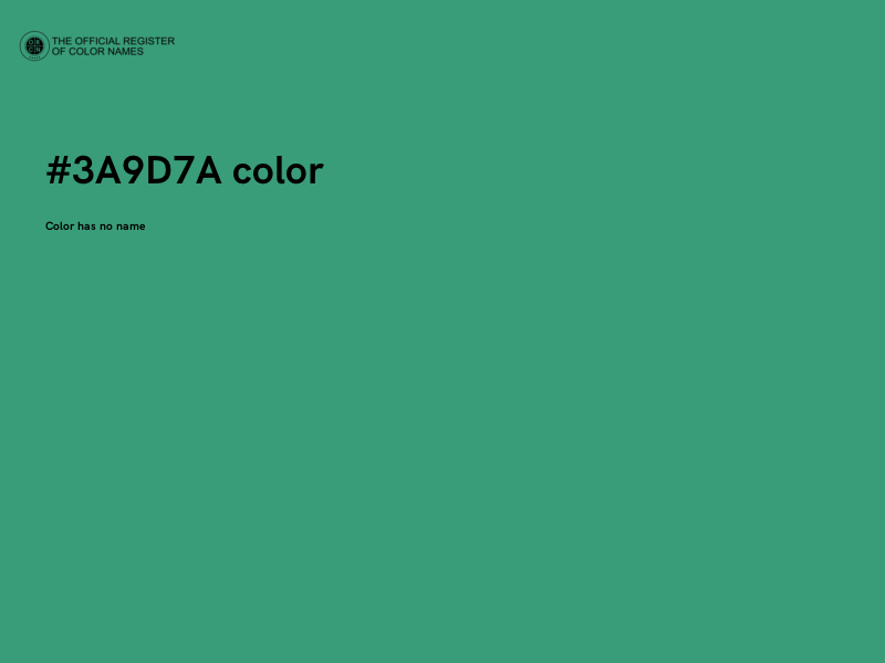 #3A9D7A color image