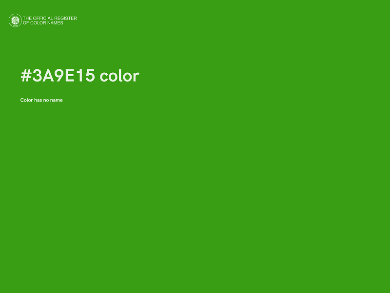 #3A9E15 color image