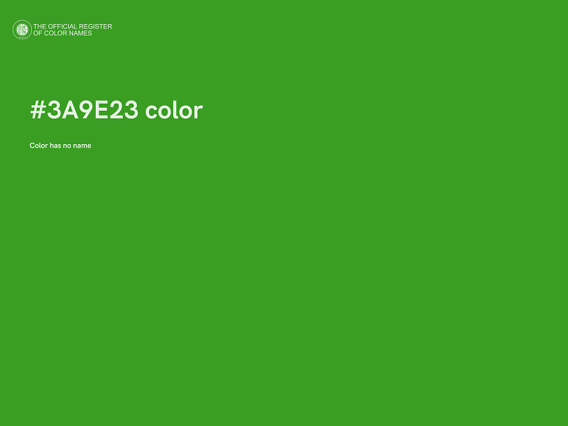 #3A9E23 color image