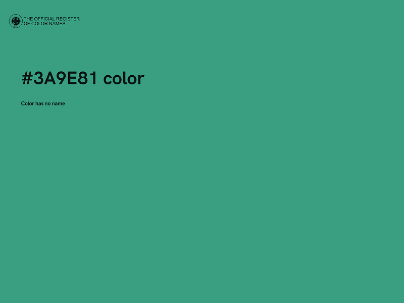 #3A9E81 color image