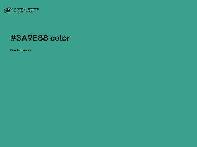 #3A9E88 color image