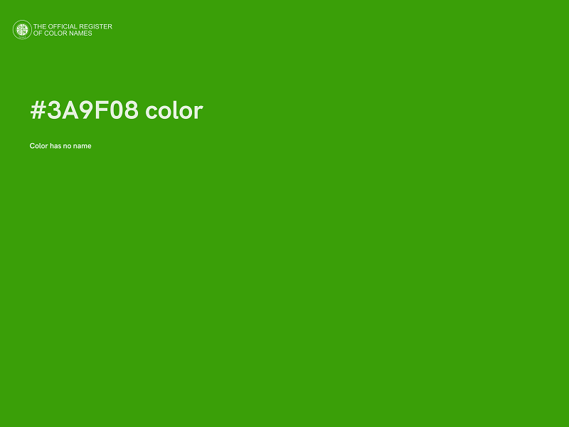 #3A9F08 color image