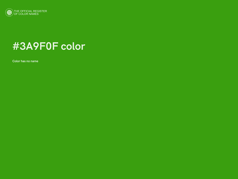#3A9F0F color image