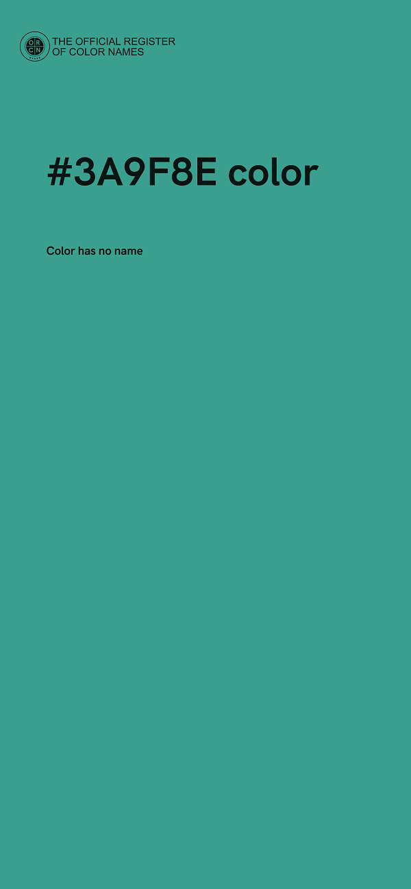 #3A9F8E color image