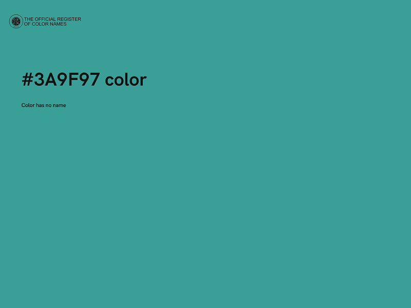 #3A9F97 color image