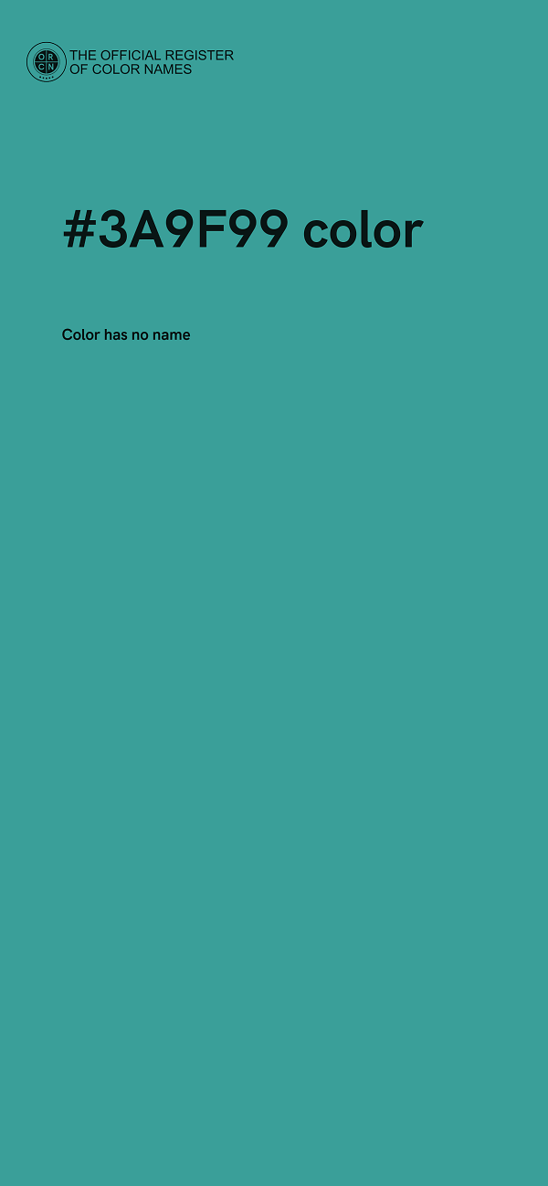 #3A9F99 color image