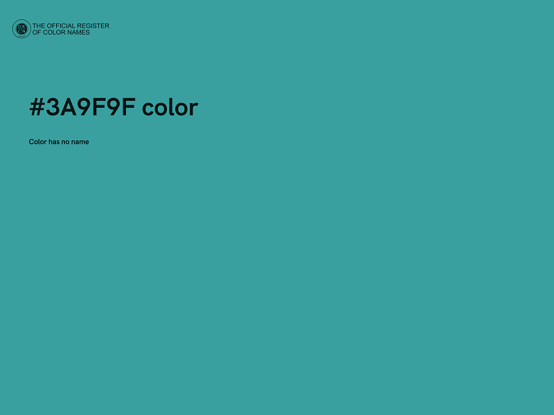 #3A9F9F color image