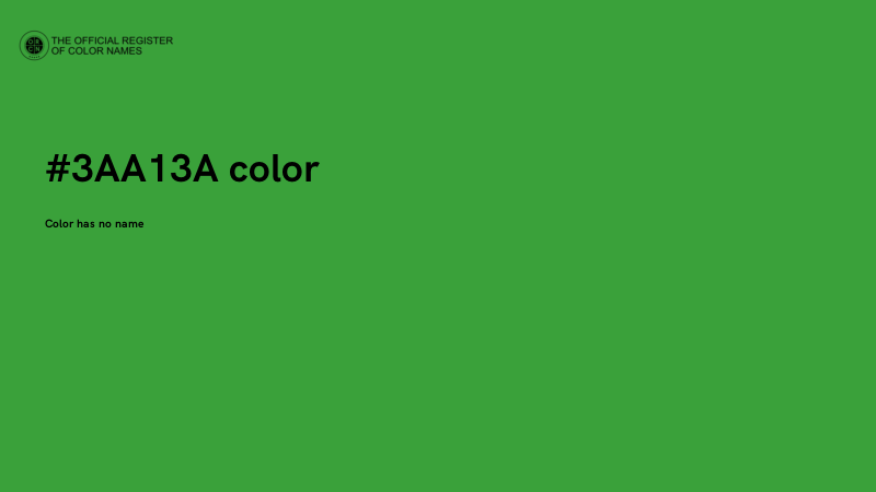 #3AA13A color image