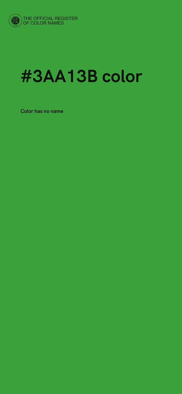 #3AA13B color image