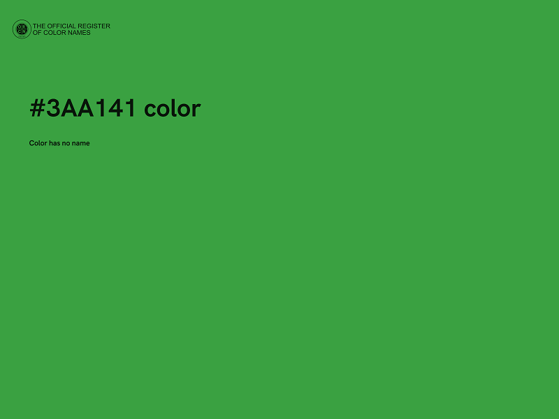 #3AA141 color image