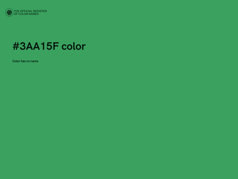 #3AA15F color image