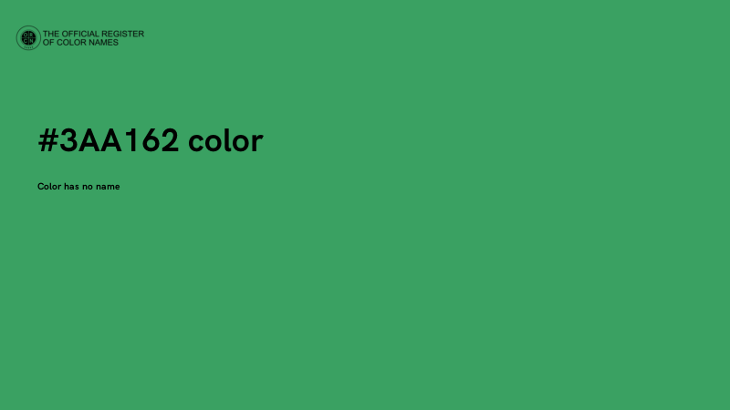 #3AA162 color image