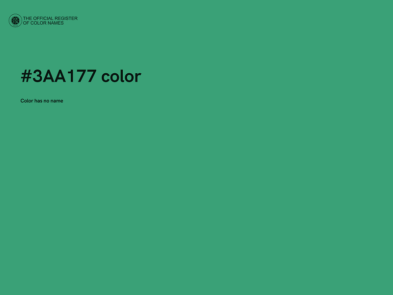 #3AA177 color image