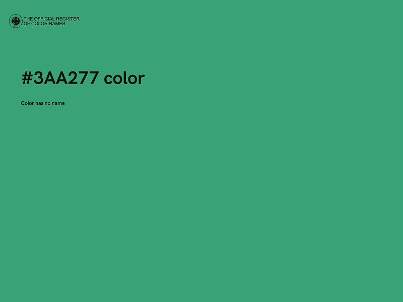 #3AA277 color image