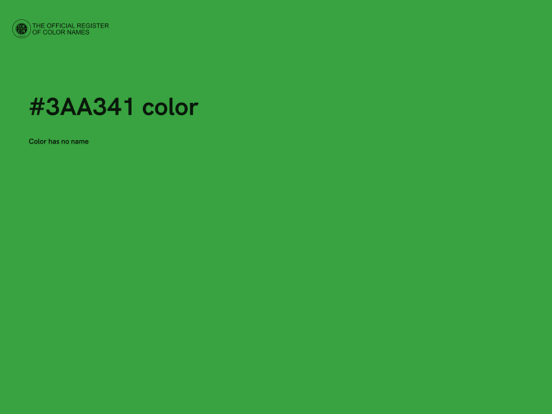 #3AA341 color image