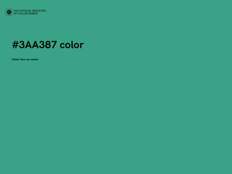 #3AA387 color image