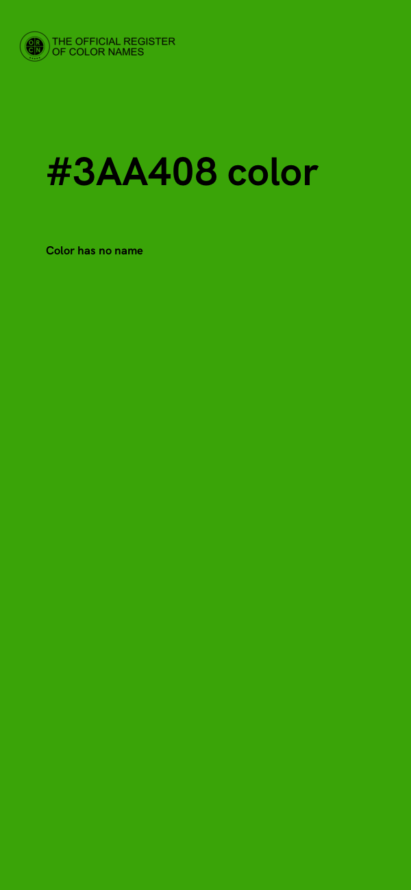 #3AA408 color image