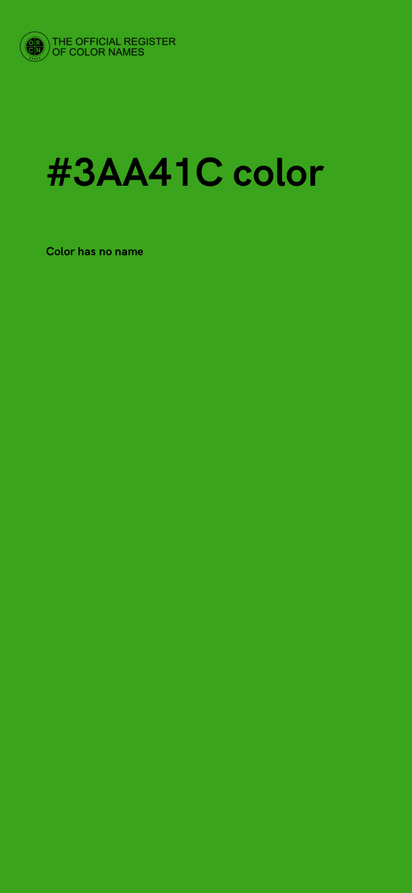 #3AA41C color image