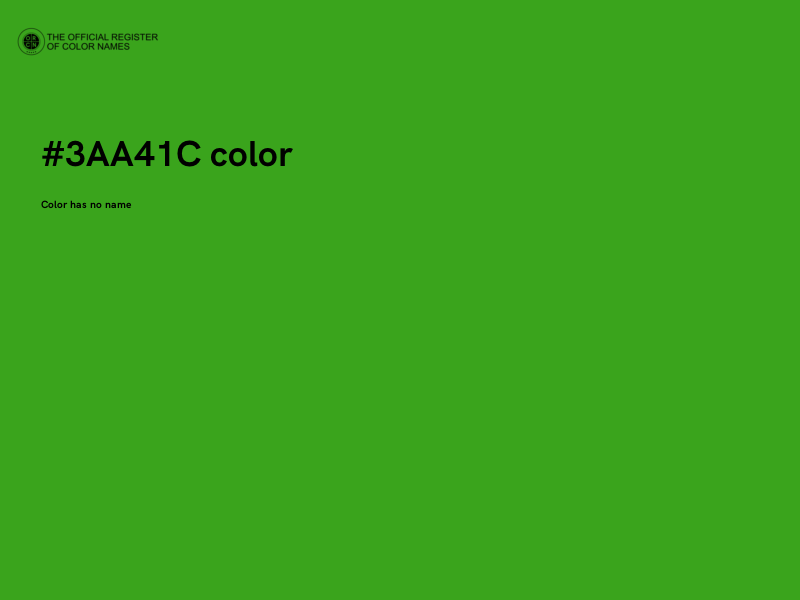 #3AA41C color image