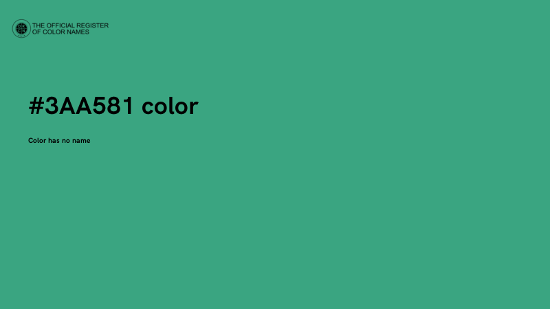 #3AA581 color image