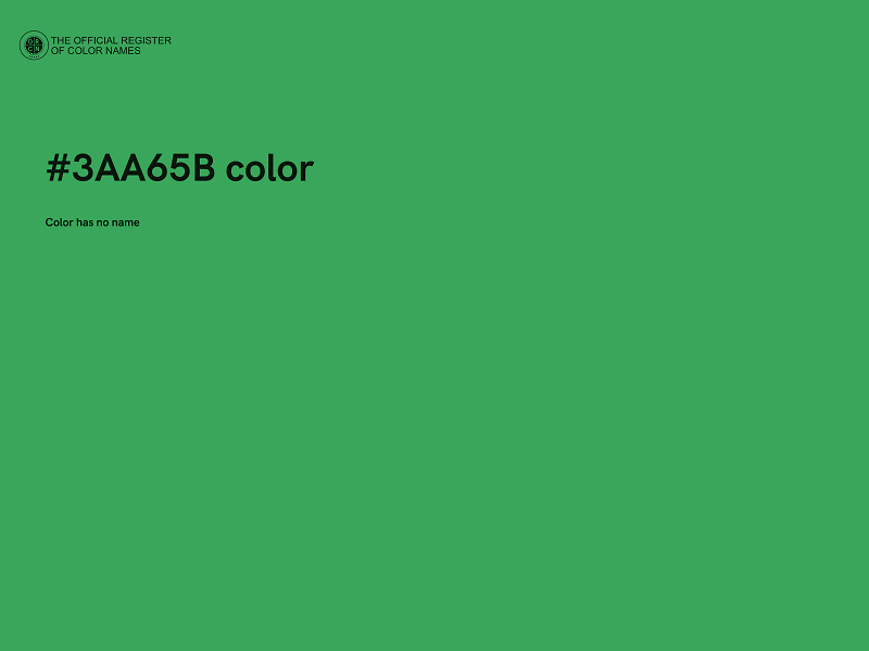 #3AA65B color image