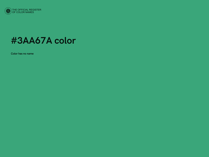 #3AA67A color image