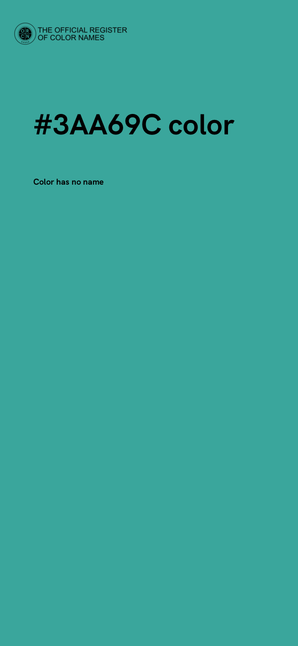 #3AA69C color image