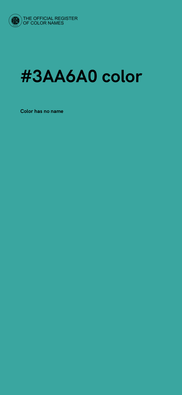 #3AA6A0 color image