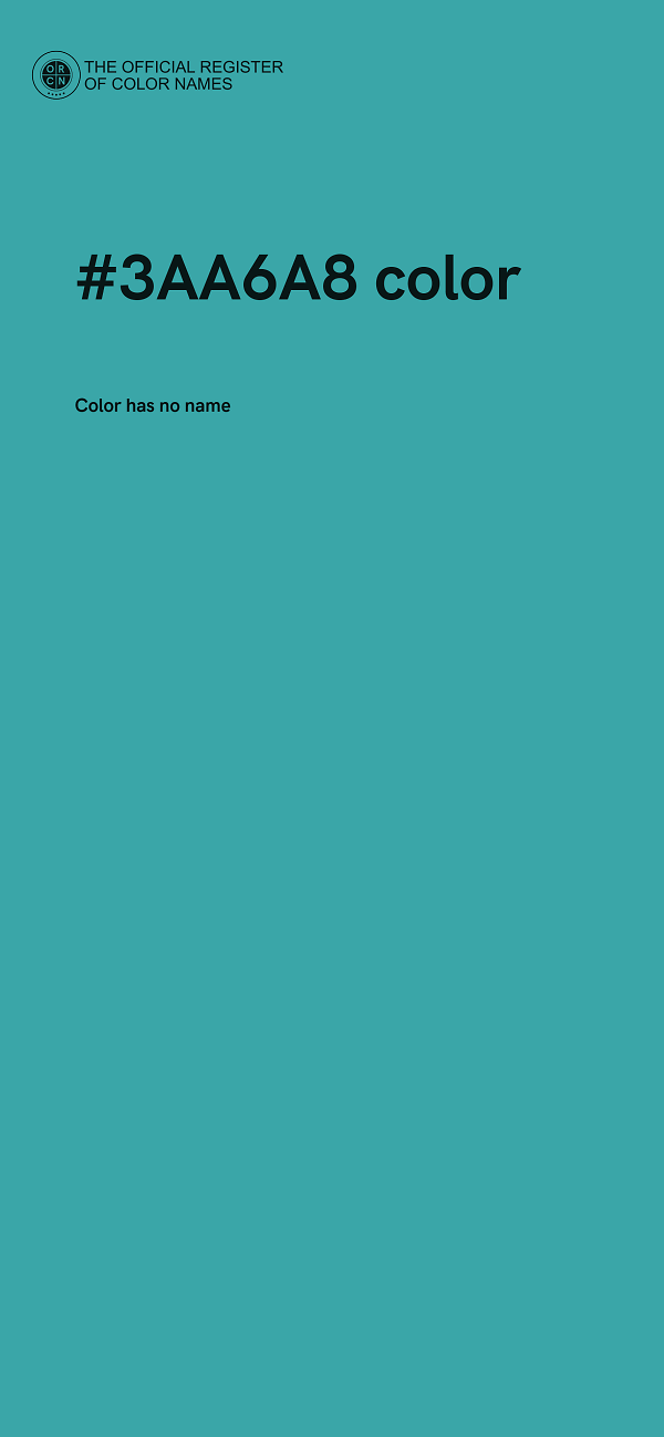 #3AA6A8 color image