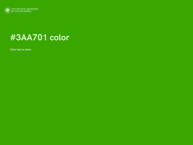 #3AA701 color image