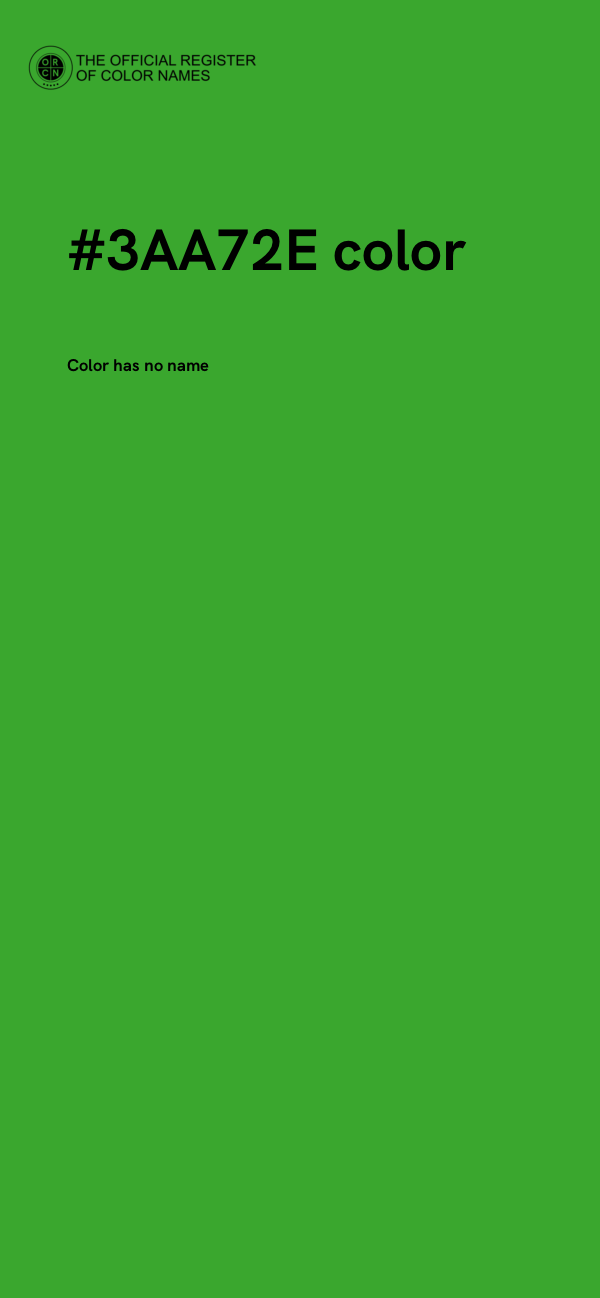 #3AA72E color image