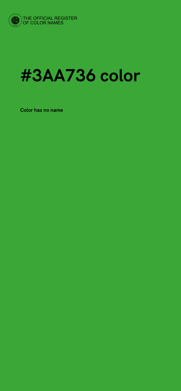 #3AA736 color image
