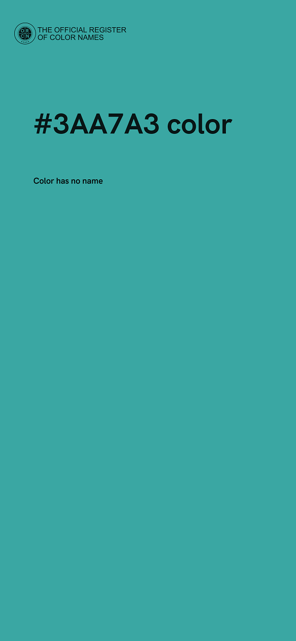 #3AA7A3 color image