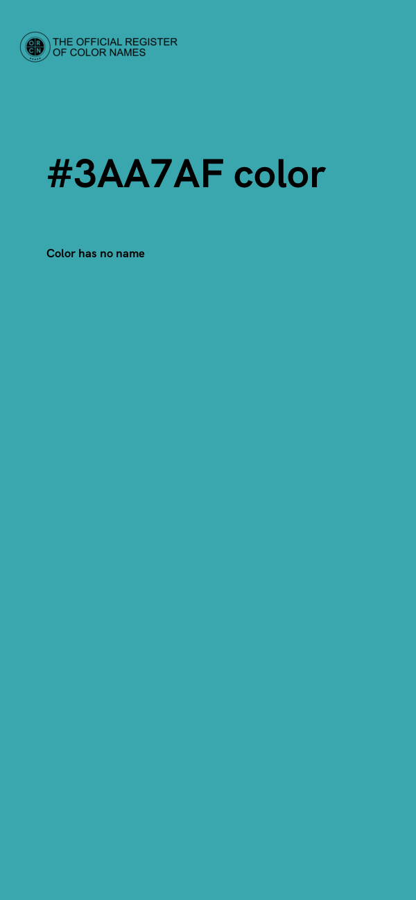 #3AA7AF color image