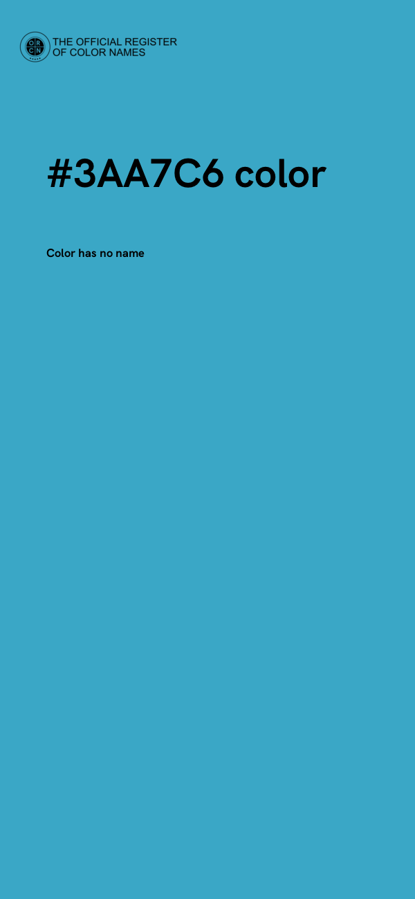 #3AA7C6 color image