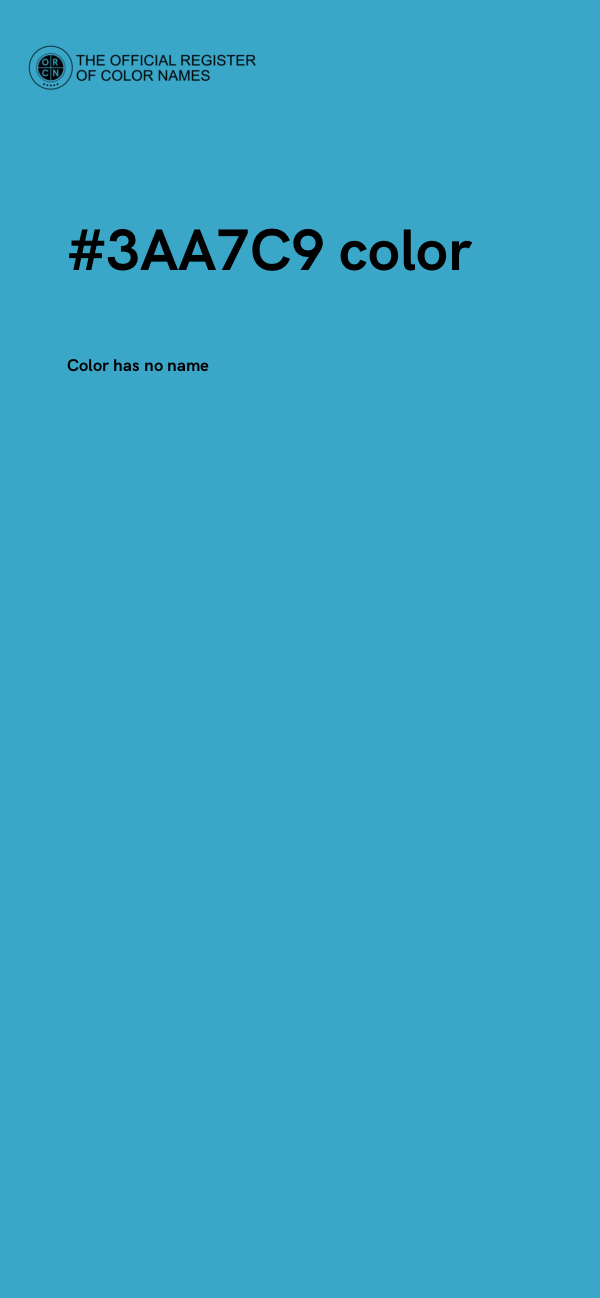 #3AA7C9 color image