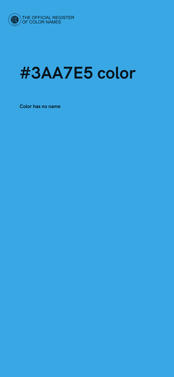 #3AA7E5 color image