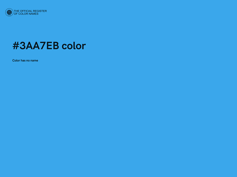 #3AA7EB color image