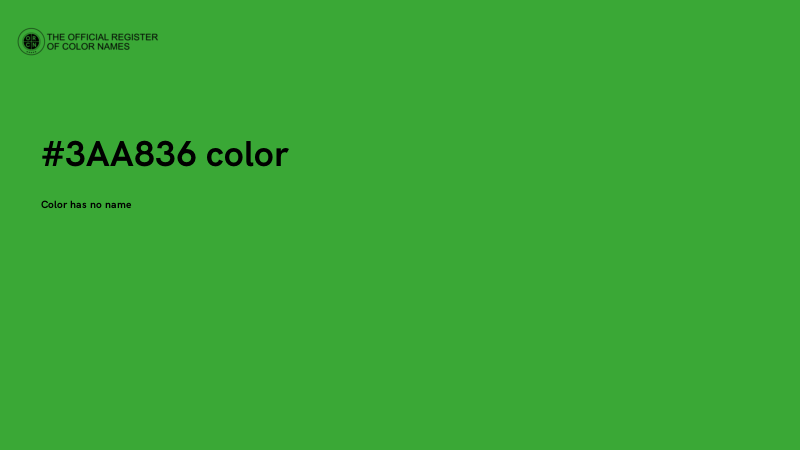 #3AA836 color image